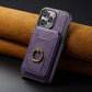 Frendorf | 2 in 1 abnehmbares Leder Karten Slot Ring Halter Wallet Case für iPhone 16 15 14 13 12 Pro Max Plus Magnetische vertikale Tasche Cover