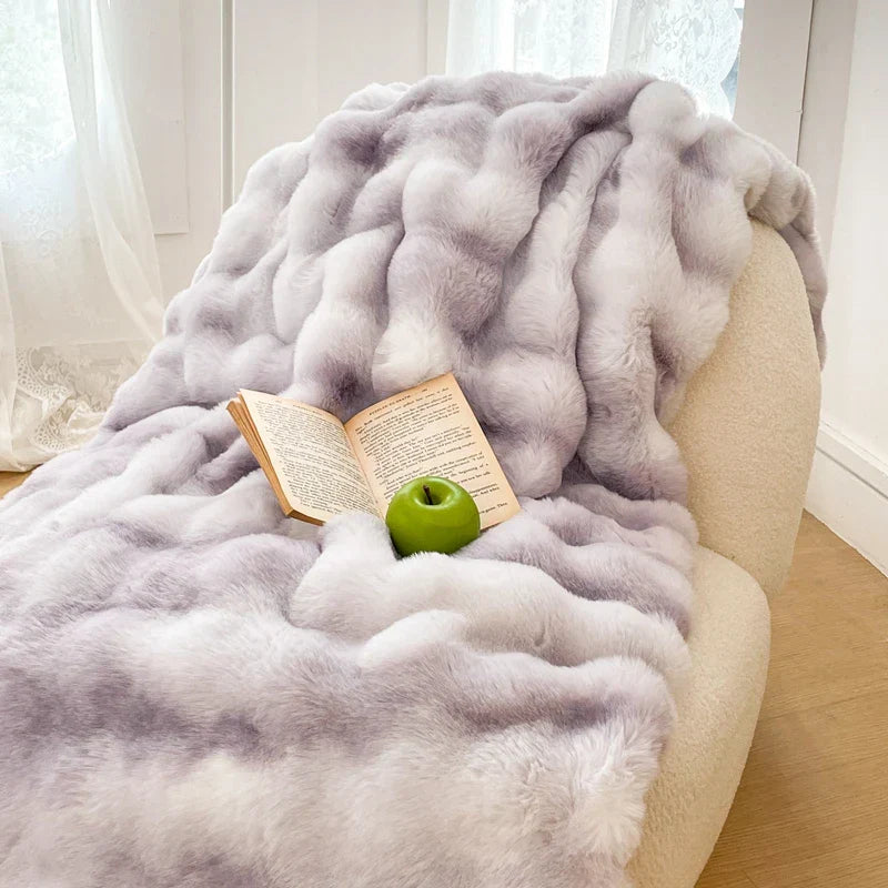Frendorf | PlushGlow Flauschige Kuscheldecke aus Kunstfell | Weich & Luxuriös | Perfekt für Bett & Sofa