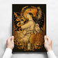 Art Nouveau Kraftpapier Poster Vintage Zuhause Zimmer Bar Café Dekor Ästhetische Kunst Wandgemälde
