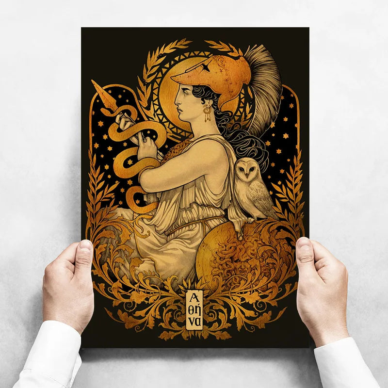 Art Nouveau Kraftpapier Poster Vintage Zuhause Zimmer Bar Café Dekor Ästhetische Kunst Wandgemälde