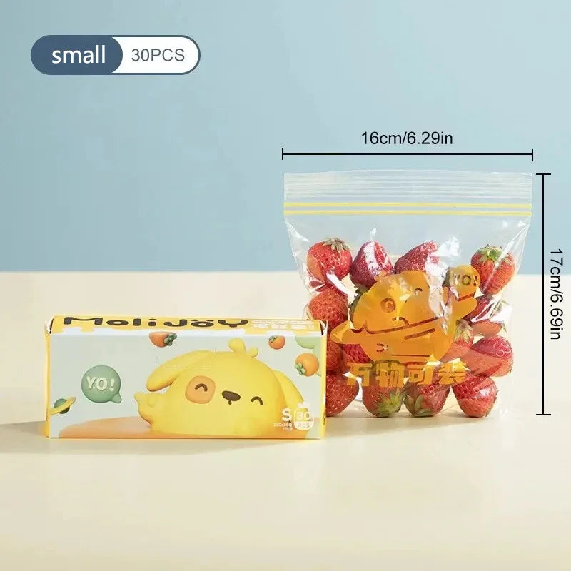 Frendorf | FreshGuard Zip Bags | Wiederverwendbar & Luftdicht | 3 Größen | Für Lebensmittel, Snacks & Aufbewahrung