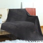 Gemütliche lila Diamant Strickdecke