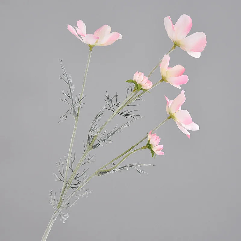 Frendorf | 60 cm Gesang Blume Künstliche Seidenblume – Weiße Cosmos Gänseblümchen für Hochzeit, Weihnachten, Herbst Wohnkultur