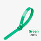 20 Stück Plastik wiederverwendbare Kabel-Zip-Ties: 8/10 Zoll, 8*200/250/300/450 Größen - lösbare Nylon, recycelbar abnehmbare Bündel