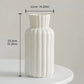 Frendorf | Vasea Nordic Große Keramikvase | Minimalistische Trockenblumenvase | Tisch- & Wohnzimmereinrichtung für Blumenarrangements