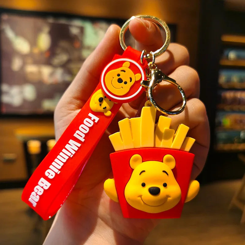 Anime Disney Schlüsselanhänger - Süßer Mickey Mouse, Minnie, Lilo und Stitch Cartoon Schlüsselring, Ornament und Autoanhänger, Perfekte Geschenke für Kinder
