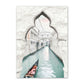 Venice Amalfi Küstenstadt Wasserfall Leinwandposter | Nordisches Schlafzimmer Wandkunst für Wohnzimmer Wohnkultur