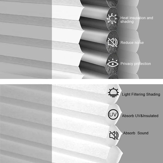 Frendorf | Blackout Keine-Bohrung Schnurlose Wabenrollos