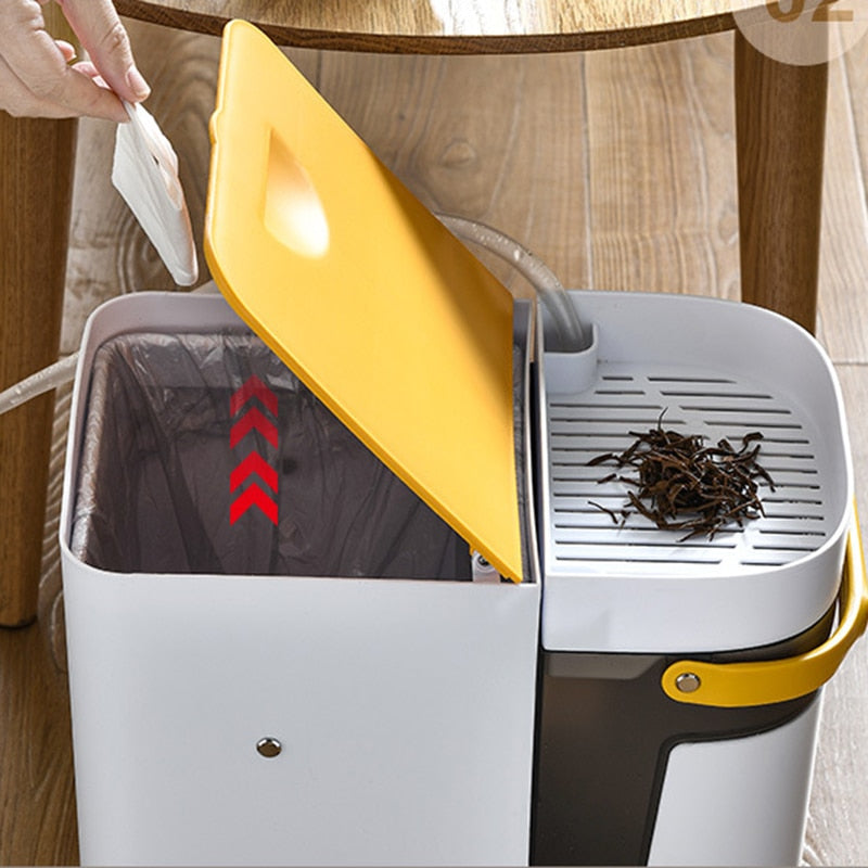 Frendorf | 2in1 Trocken- & Nasslagerung Einfacher Mülleimer