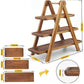 3-stufige Holz-Stufenplatte Dekor Kuchenständer Bauernhaus Stufenplatte Party Serviergeschirr und Platten Tabletts