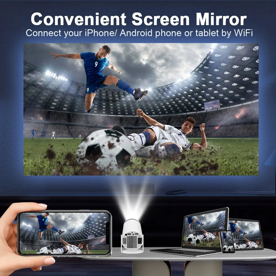 Frendorf | Vision4K Android Projektor Pro | 4K UHD Beamer | WLAN & Bluetooth | Heimkino & Streaming