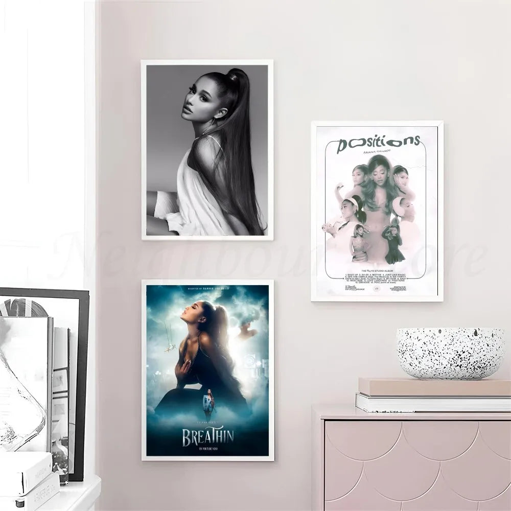 Beliebter Popsänger-Ariana Grande Poster Wandkunst Wohnkultur Zimmerdekor Digitale Malerei Wohnzimmer Restaurant Küchenkunst