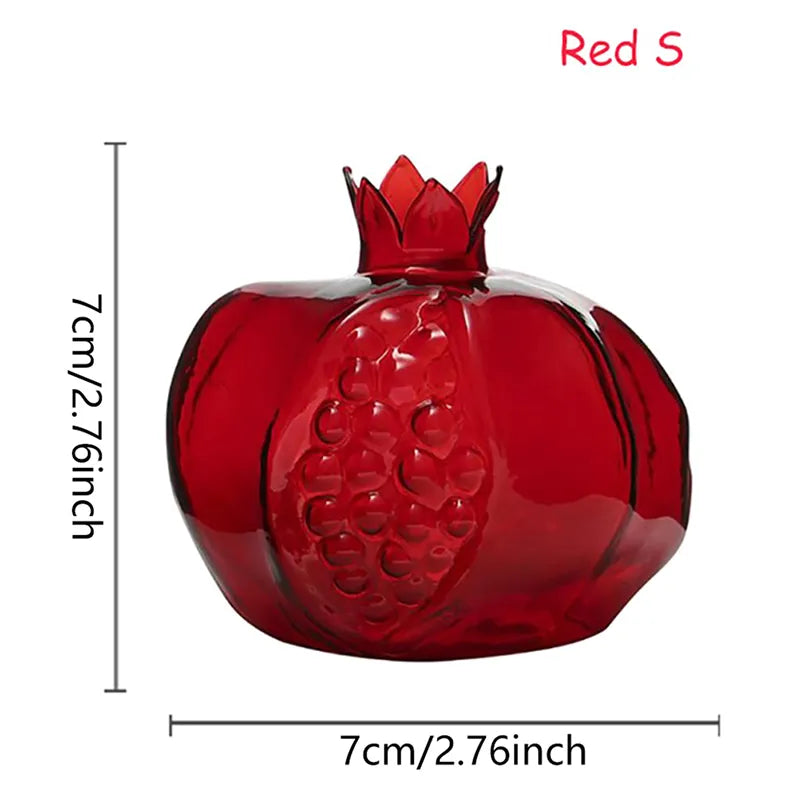 Granatapfel Vase Glas Wohnkultur Vase Obst Vase Raumdekor Kreative Dekoration Obst Cachepot Wohnungsdekoration Blumenvasen
