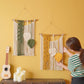 Makramee-Wandbehang, Wandteppich, Wanddekoration, Boho, Bohemian-Stil, gewebt, Heimdekoration, handgefertigt, für Wohnzimmer, Wohnung, Wohnheim, Wandteppiche