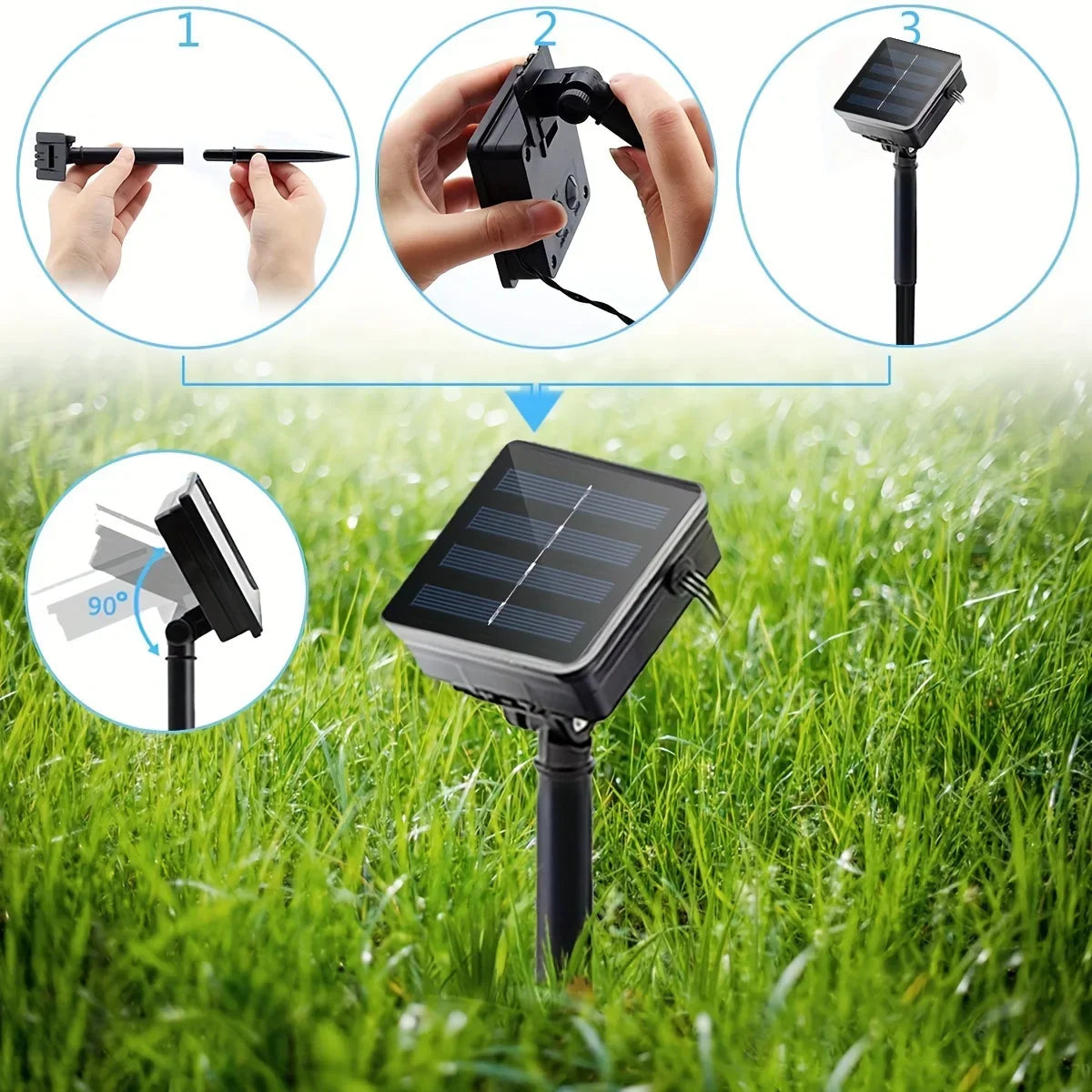 Frendorf | SolarRope | Solarbetriebenes Hanfseillicht | Nachhaltige Dekobeleuchtung für Garten & Terrasse
