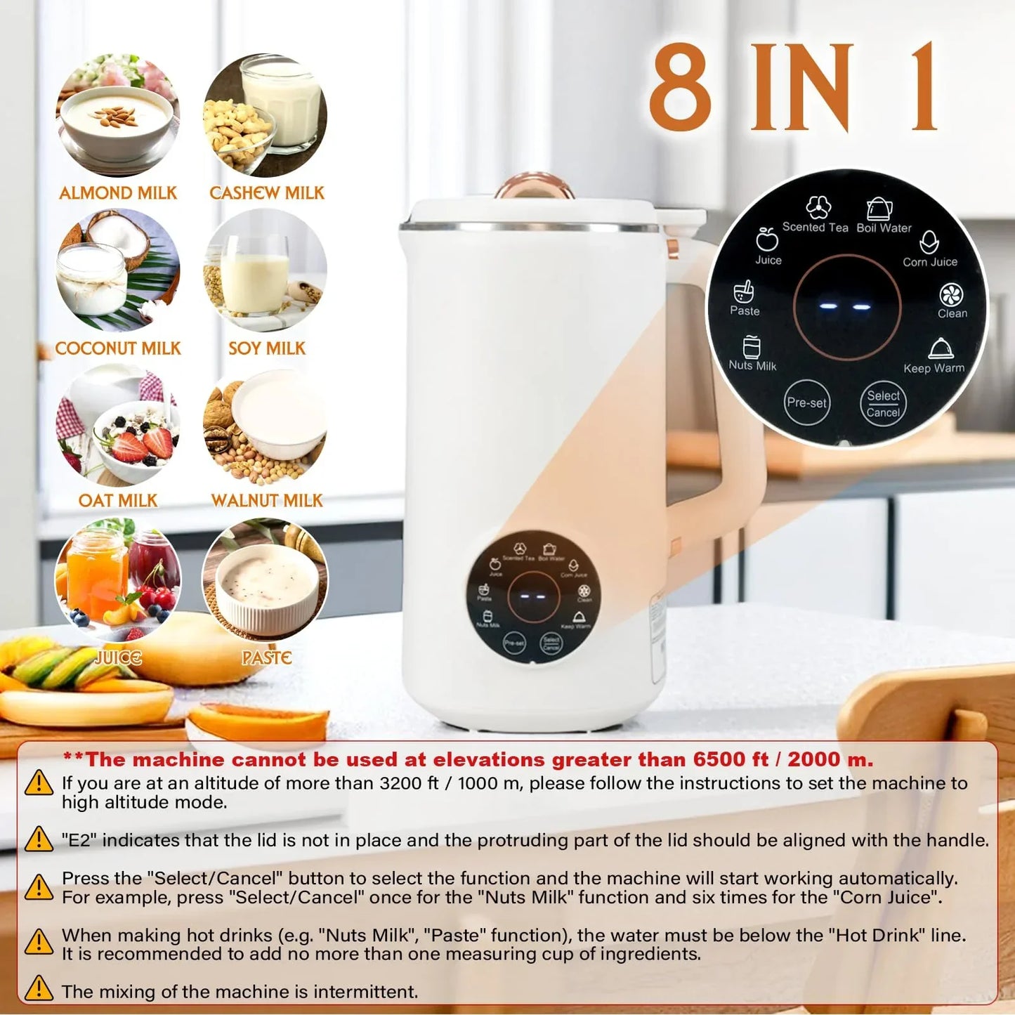 8-in-1 Nussmilchmaker (1000 ml) - NutriBlend