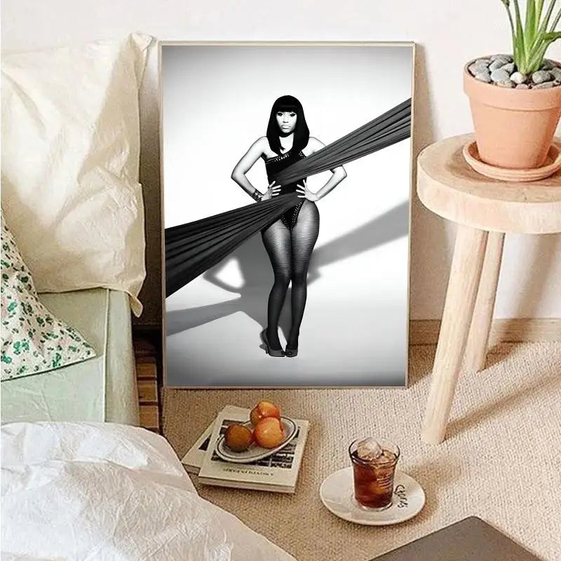 Beliebtes Pop-Sängerin-Nicki Minaj Poster Wandkunst Wohnkultur Raumdekoration digitale Malerei Wohnzimmer Restaurant Küchenkunst