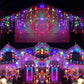 Outdoor Winter Slänger LED Eiszapfen Vorhang Weihnachtsbeleuchtung - Curtcle