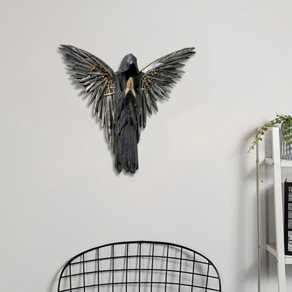 Frendorf | BattleShade Krieger Skulptur aus Harz | Wanddeko & Halloween-Dekoration | Ornamente für Wohnzimmer & Heimdekoration