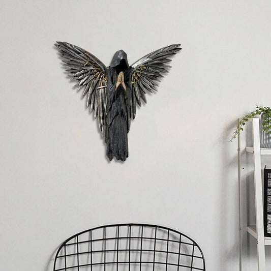 Frendorf | BattleShade Krieger Skulptur aus Harz | Wanddeko & Halloween-Dekoration | Ornamente für Wohnzimmer & Heimdekoration