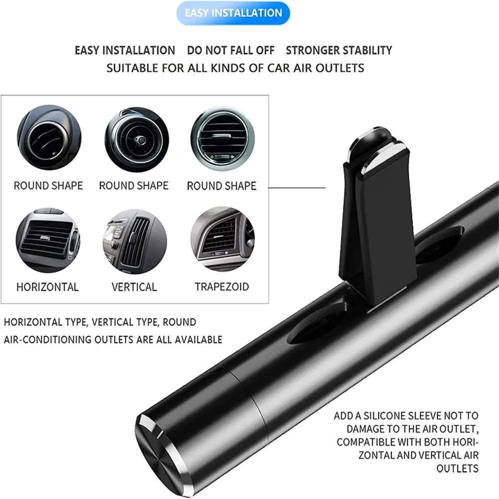 Frendorf | Brisano Auto-Duftclip | Natürlich & Nachfüllbar | Metallgehäuse & Duftregler | Für Lüftungsgitter