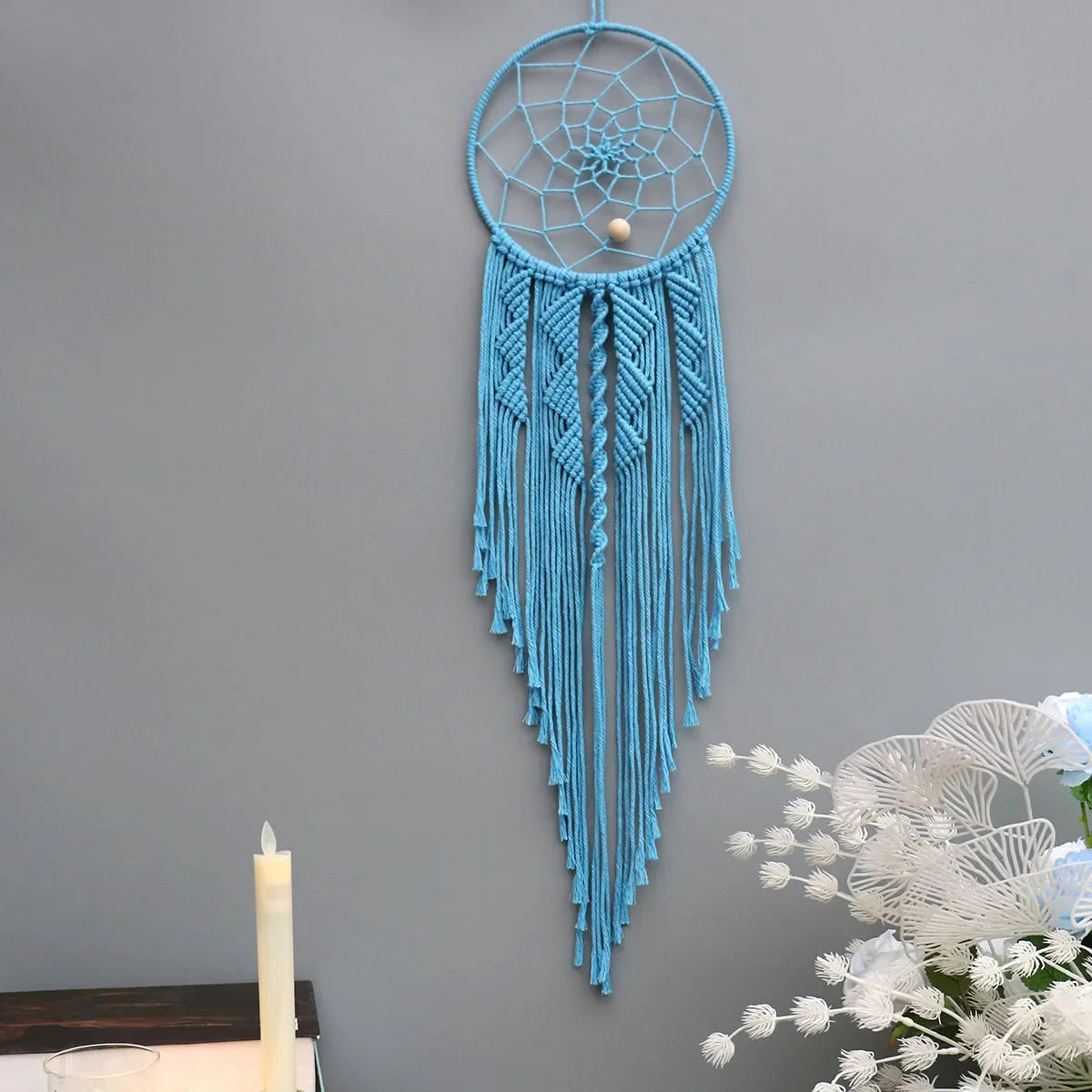 Dream Catchers Boho Home Decor Macrame Handmade Wall Hangings Ramadan Baby Bedroom Nordic Room Kids Nursery Ornament Gift