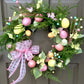 5 Styel Bow Ribbon Ostereierkranz Ostereier Girlande Türornamente Wanddeko Frohe Ostern 2023 Dekor für Zuhause Kinder