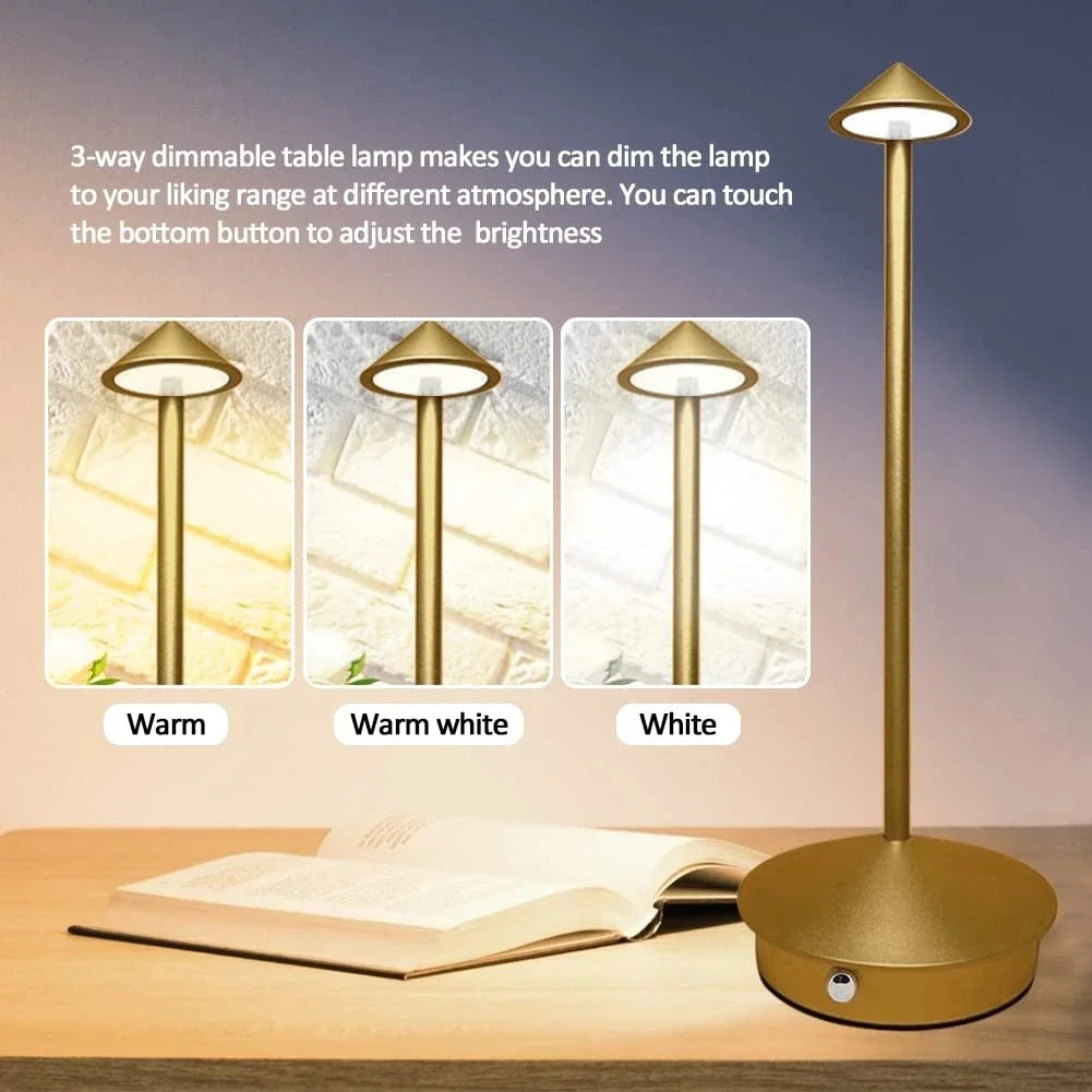 Wiederaufladbare Tischlampe Kreative Esszimmer Touch Led Hotel Bar Kaffee Pina Pro Tischlampe Lampada Da Tavolo Dekorative Schreibtischlampe