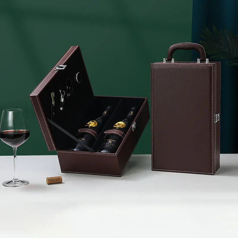 Luxe Weinkoffer - Stilvolle Aufbewahrung für Wein und Zubehör