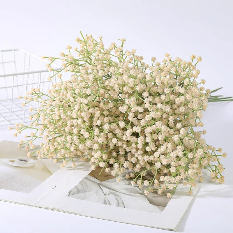 Frendorf | 1 Zweig Künstliche Himmel Sterne Blumenstrauß – 90 Köpfe Seidenrose Bouquet für Hochzeit, Party und Wohnkultur in mehreren Farben