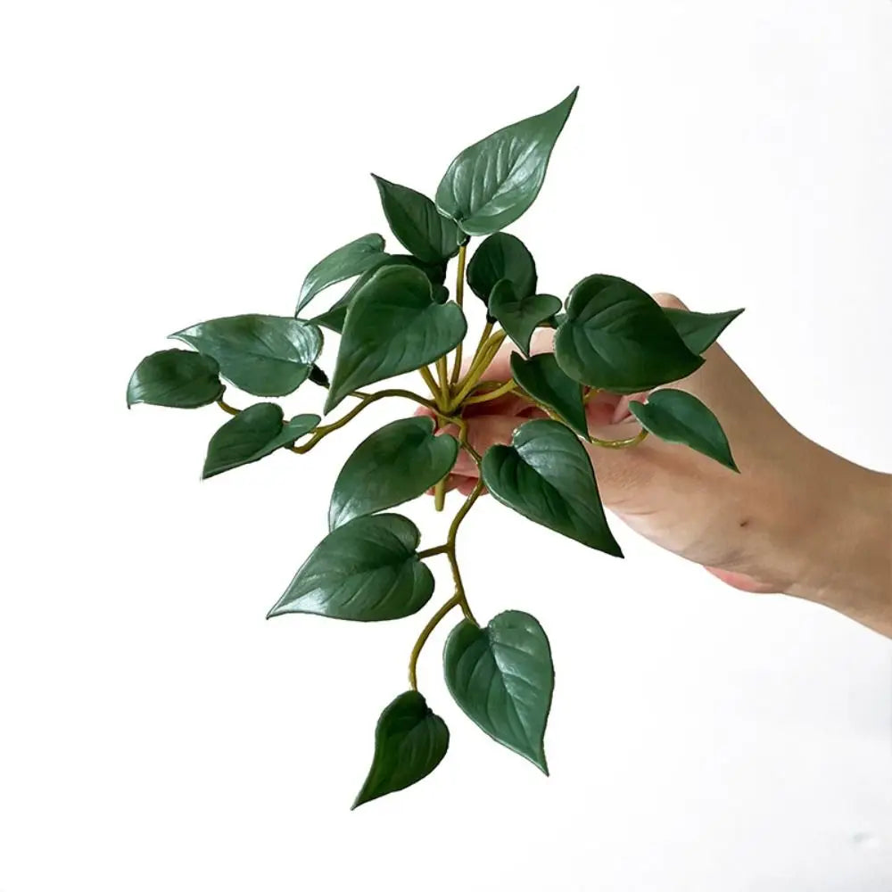 Frendorf | Weiche Kleber Künstliche Grüne Kupfer Münzgras – Kunstpflanze Wanddeko für Zuhause & Büro