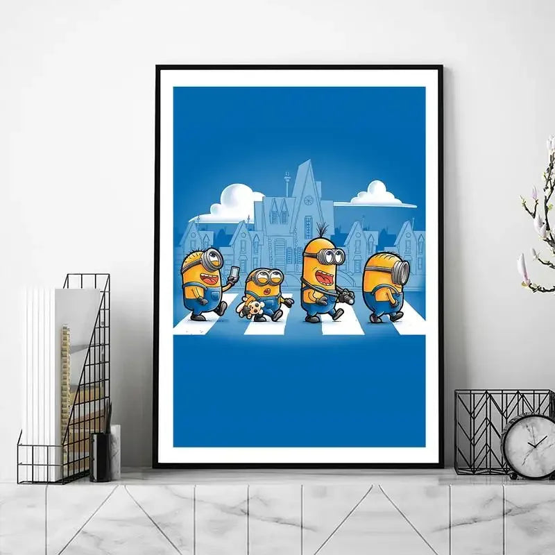 Süß-Cartoon-M-Miniones-Film POSTER Poster Drucke Wandbilder Wohnzimmer Wohnkultur Klein