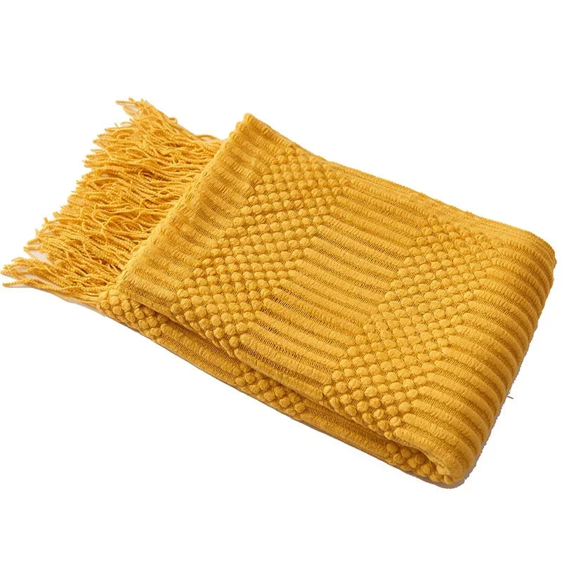 Nordic Style Dick Gestrickte Decke