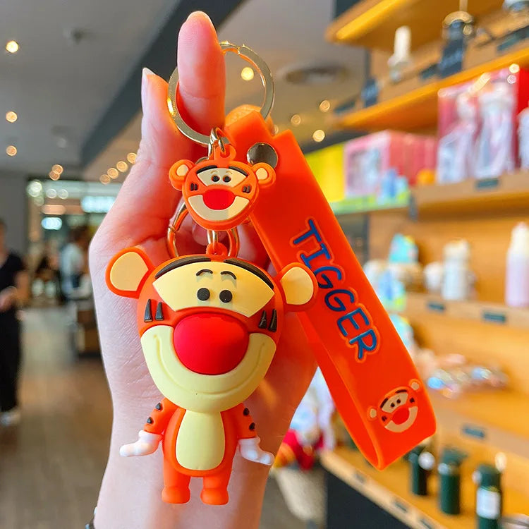 Anime Disney Schlüsselanhänger - Süßer Mickey Mouse, Minnie, Lilo und Stitch Cartoon Schlüsselring, Ornament und Autoanhänger, Perfekte Geschenke für Kinder