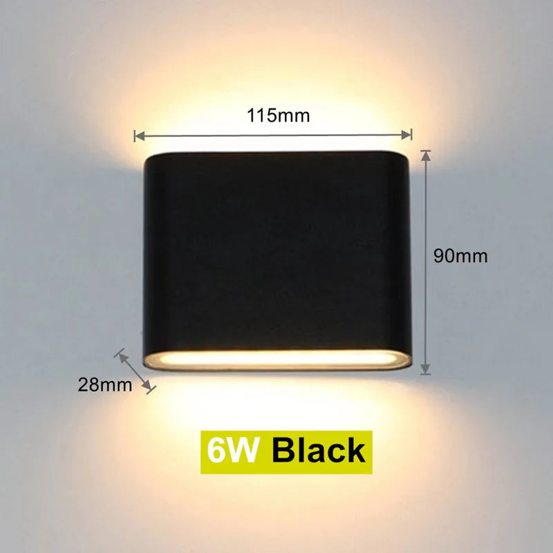 Outdoor Wasserdicht IP65 LED Veranda Lichter – Moderne Dual-Head Wandlampe