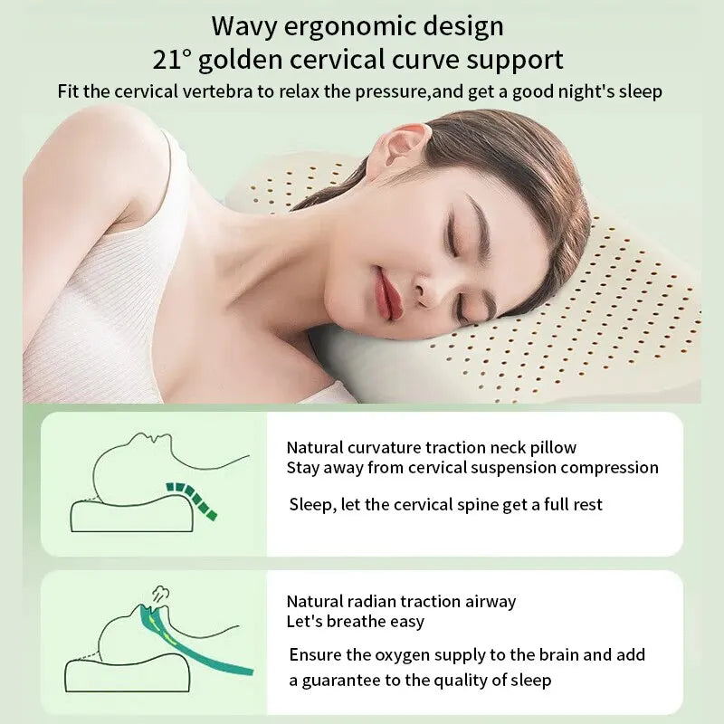 Frendorf | Hypoallergene Naturlatex atmungsaktives ergonomisches Kissen