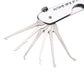Faltbares 7-in-1 Edelstahl Lock Picking Set: Kompaktes Trainingskit für Anfänger & Profis | Lock Pick Set mit Schlüssel