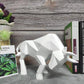 YuryFvna Morden Geometrische Stier-Statue, Ornament, Café, Rinderskulpturen, Tierfiguren, abstrakte Hotel-Heimdekoration