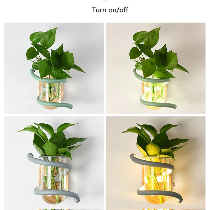 Frendorf | Nordic Unique Holz Outdoor Wandvase Lampe