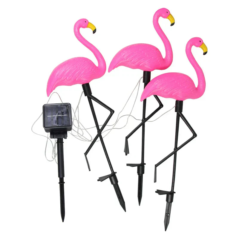 Frendorf |  Glowingo - Bunte Solarlampe in Flamingoform