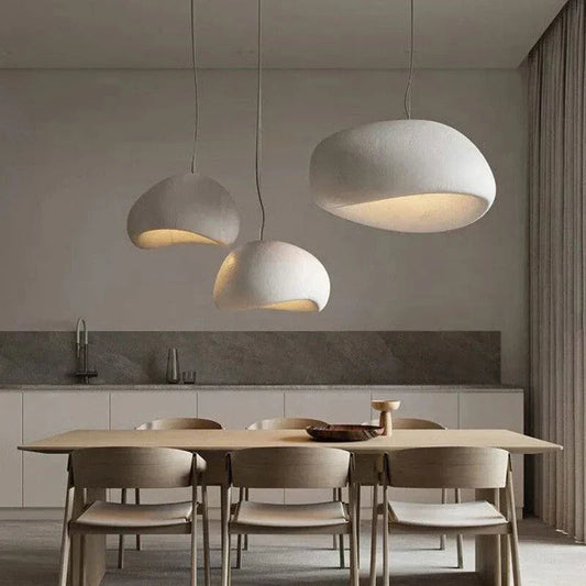 Frendorf | ZenGlow Wabi Sabi Pendelleuchte | Minimalistisches Design | Elegante Hängeleuchte für Wohnzimmer & Esszimmer