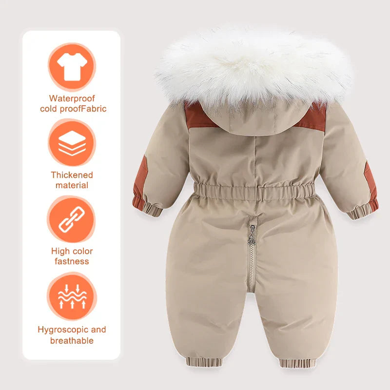 Frendorf Baby-Winteroverall Mila | 3-lagig, Wasserdicht und Gefüttert für maximalen Kälteschutz (75-115cm)