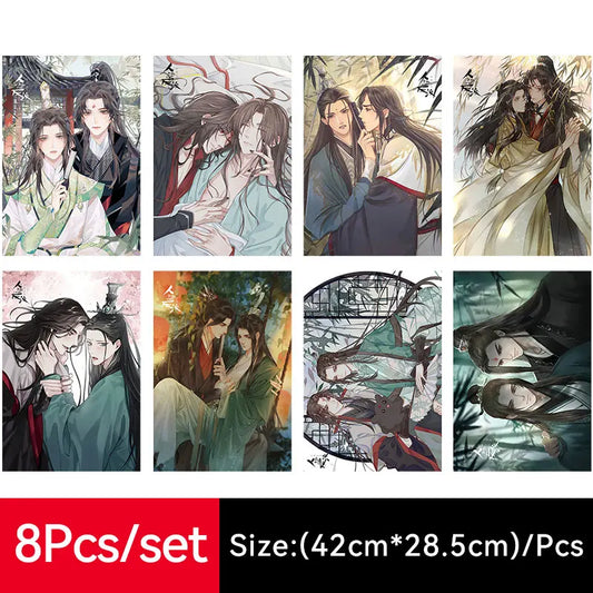 Heiße Anime-Poster für Wand Scumbag-System Cartoon-Bilder dekorative Gemälde für Wohnzimmer weiße wasserdichte Wandaufkleber