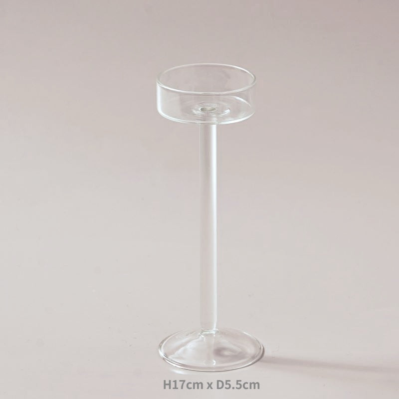 Glas Teelicht Halter Set Teelicht Halter Wohnkultur Hochzeits Tischdecken Kristall Halter Esstisch Dekoration