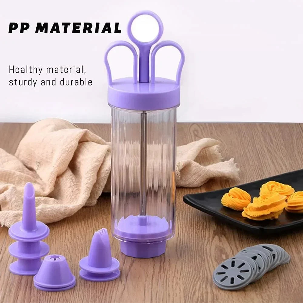 Frendorf | BakeMaster DelightPress | Keks- und Spritzbeutel Set | Ergonomisch | Lebensmittelecht