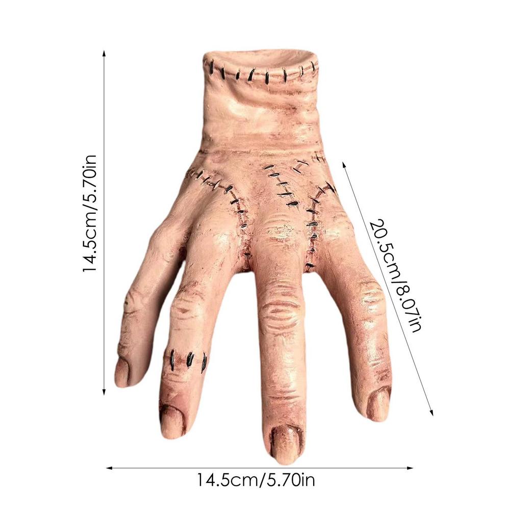 Halloween Dekoration Prop Spielzeug von Wednesday Addams und Thing Hand für Zuhause