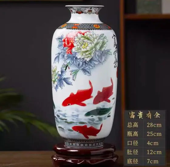 Vintage-Stil Jingdezhen Keramikvase