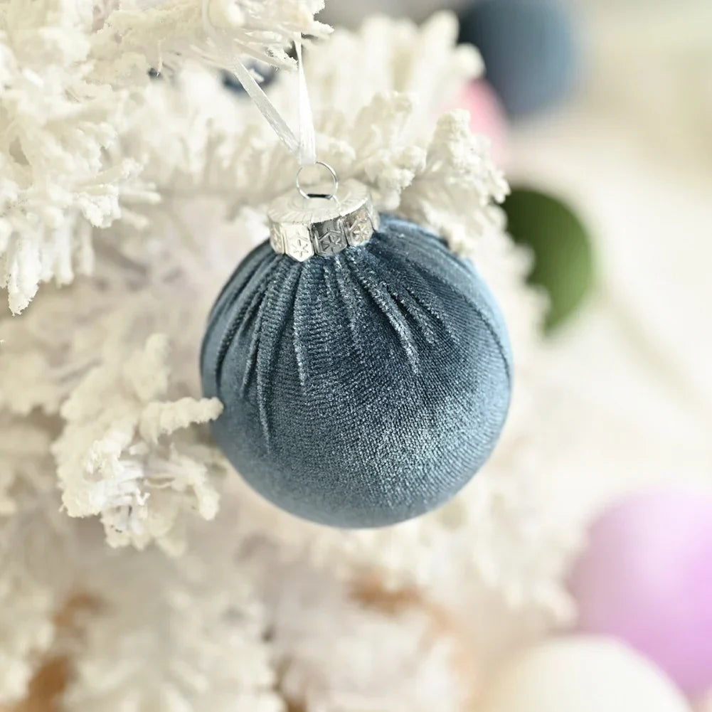 Frendorf | 15 Stück Samt Weihnachtskugeln