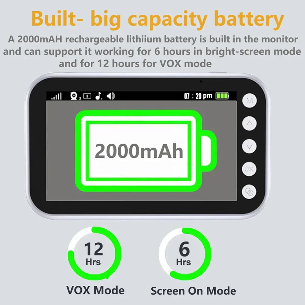 Frendorf | Babyphone Überwachung Nachtsicht Musik Nanny Kamera