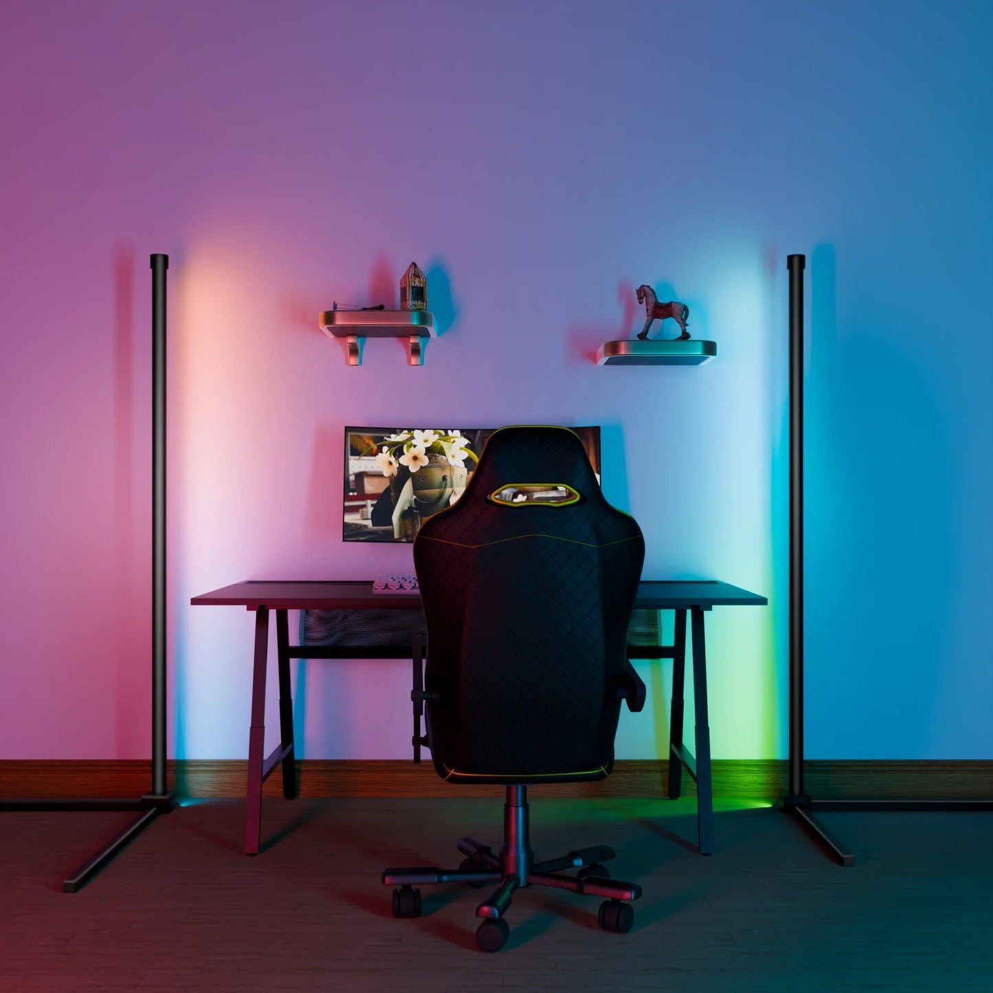 Smart RGB Stehlampe - 16 Millionen Farbwechselnde Stimmungslicht
